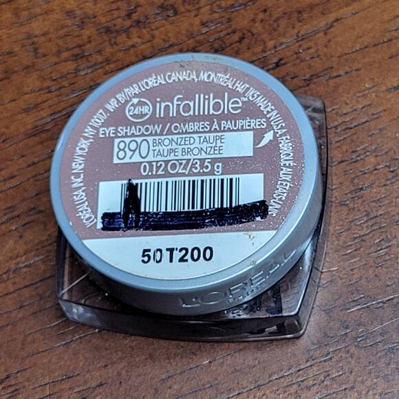 L'Oréal Paris Infallible 24HR Eye Shadow 890 BRONZED TAUPE 0.12 oz✨️NEW✨️ - Picture 3 of 8